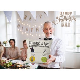 Kies GIFT®(Double-Sided) Gifts for Grandad Birthday Gifts with Pockets Cushion Cover 18x18 Inches Best Grandad Gifts Grandad Gift from Grandchildren Birthday Gifts for Grandad Grandpa Best Gifts
