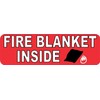 StickerTalk Fire Blanket Inside Vinyl Sticker, 10 inches by 3