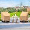 Brosyda Swivel Patio Chair Covers, 2 Pack Waterproof Outdoor Rocking