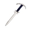 NKlaus 21 cm Letter Opener Anchor Nickel-Plated Brass with Blue