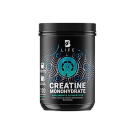 B Life Creatina Monohidratada en polvo 600g 120 Servicios  5 g por porcin  Alta Pureza  Creatine Monohydrate.                                         