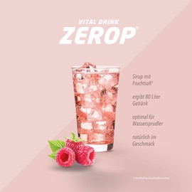 Best Body Nutrition Best Body Nutrition Vital Drink ZEROP® - Himbeere, Original Getränkekonzentrat - Sirup - zuckerfrei, 1:80 ergibt 80 Liter Fertiggetränk, 1000 ml