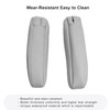 Qnbes 2Pcs Classic Grey Leather Seat Armrest Covers for Lexus