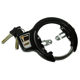 Captain Stag Y-4489 Off Circle Lock Slide Key Φ0.5 inches (13 mm), Black