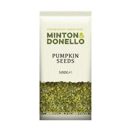 Minton & Donello - Raw Pumpkin Seeds, Nutrient-Rich, Perfect for Healthy Diets, 500g