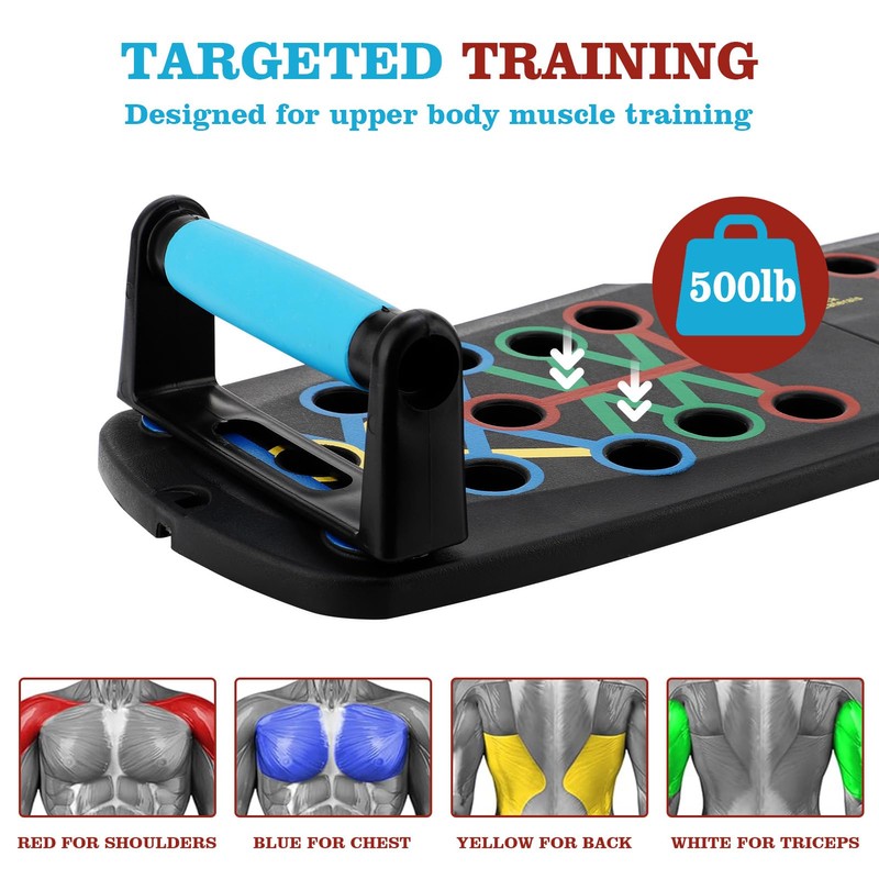 Push Up Board Home Workout Equipment PP Solid Multi Functional