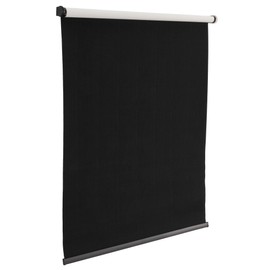 RecPro RV Blackout Roller Shades | Slow Rise Roller Shades | Darkening Window Cover for RV and Camper Blinds | Cordless | Woven Black (32" W x 32" H)