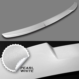 HYPERSPEED W-Power Rear Trunk Spoiler Wing Lip kit Rear Lip kit ABS V-Style Fit for 2019 2020 2021 2022 Volkswagen VW Jetta MK7, Car Mods Exterior Accessories Replacement Parts Assembly (Pearl White)
