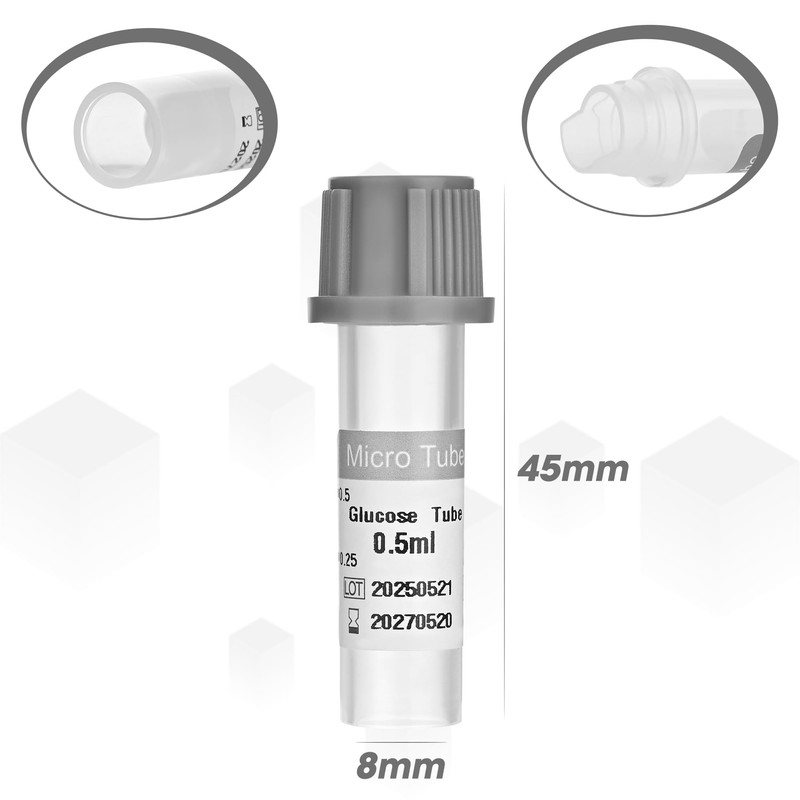 Meterbox Micro Blood Collection Tubes 0.5ml Glucose Lab Collecting Tube