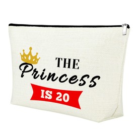 20th Birthday Gifts for Girls Daughter Makeup Bag Gifts Sweet 20 Gifts for Girls 20 Year Old Birthday Gift Ideas for Best Friends Sister Niece 2004 Birthday Gifts Girl Cosmetic Bag
