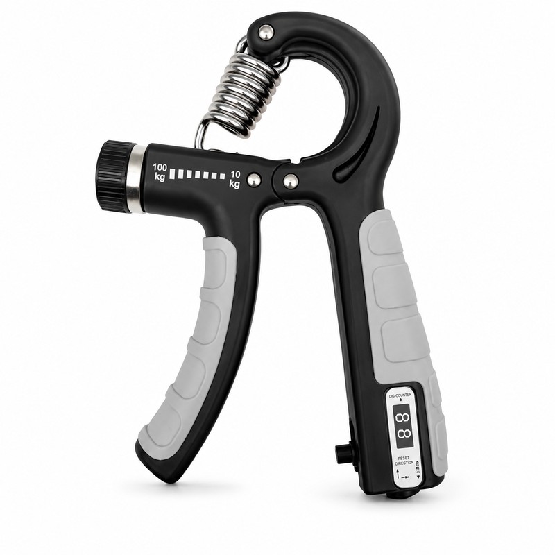 Adjustable Hand Grip Strengthener for Fitness Training – 10–100kg Spring