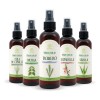Kit 5 Tónicos Capilares Crecimiento Anticaída Grasa 120ml