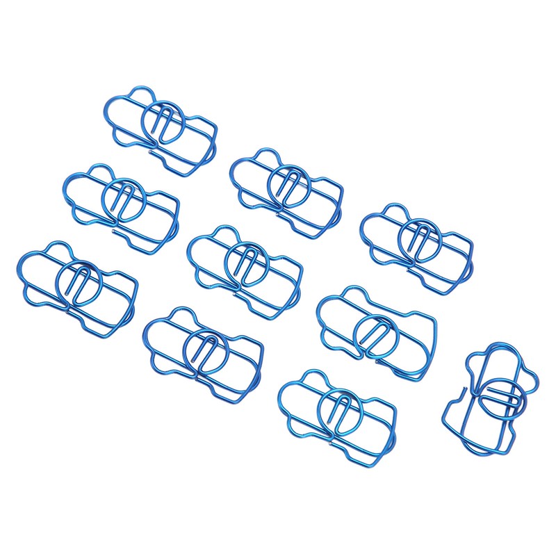 100PCS Metal Paper Clip Multifunctional Electroplating Process Prevent Slip Exquisite