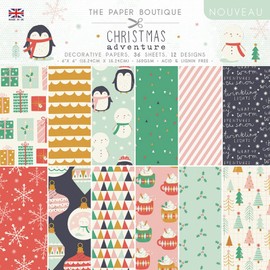 The Paper Boutique Nouvea-Christmas Adventure, Paper Pad, 6"x6"