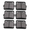 6PCS Front Rear Brake Pads 06435 HA5 671 High Strength