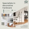 Wall Mounted Doorstop | Natural Silicone White Rubber | Adhesive