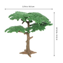 Toddmomy 3Pcs Model Tree Miniature DIY Pine Tree Toy Diorama Cypress Landscape Garden Decor for Realistic Home Dollhouse