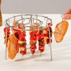tieedhfu Air Fryer BBQ Skewer Stand Stainless Steel Rack For