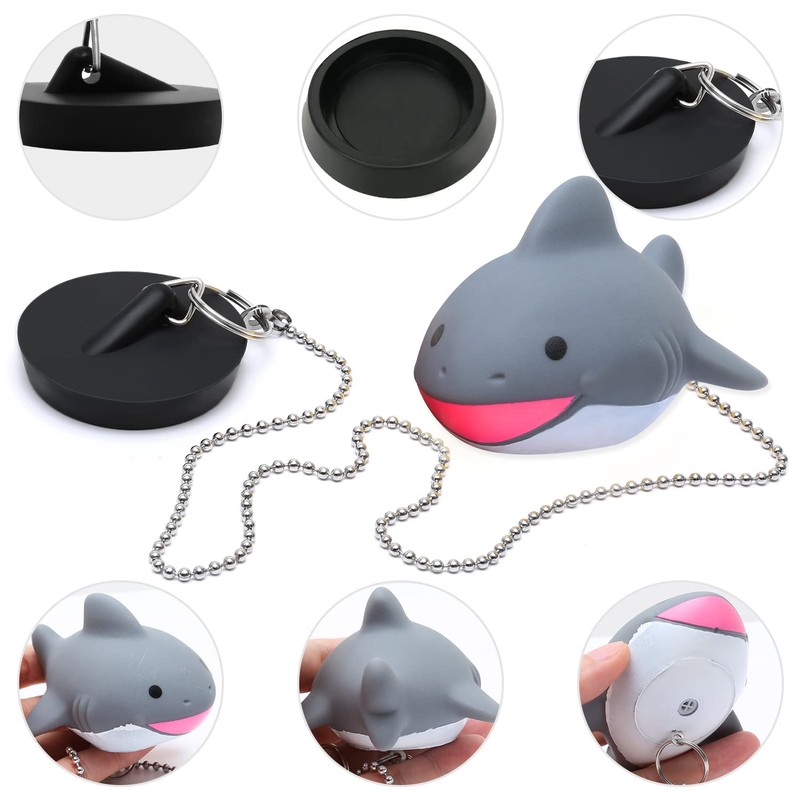 MAIXINNEW Bath Plug with Chain 45mm, Rubber Floating Bath Tub