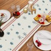 Merry Christmas Table Runner Santa Claus Snowman Snowflake Runner Candy