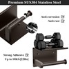 Tindbea Toilet Paper Holder with Phone Shelf, Adhesive or Screw