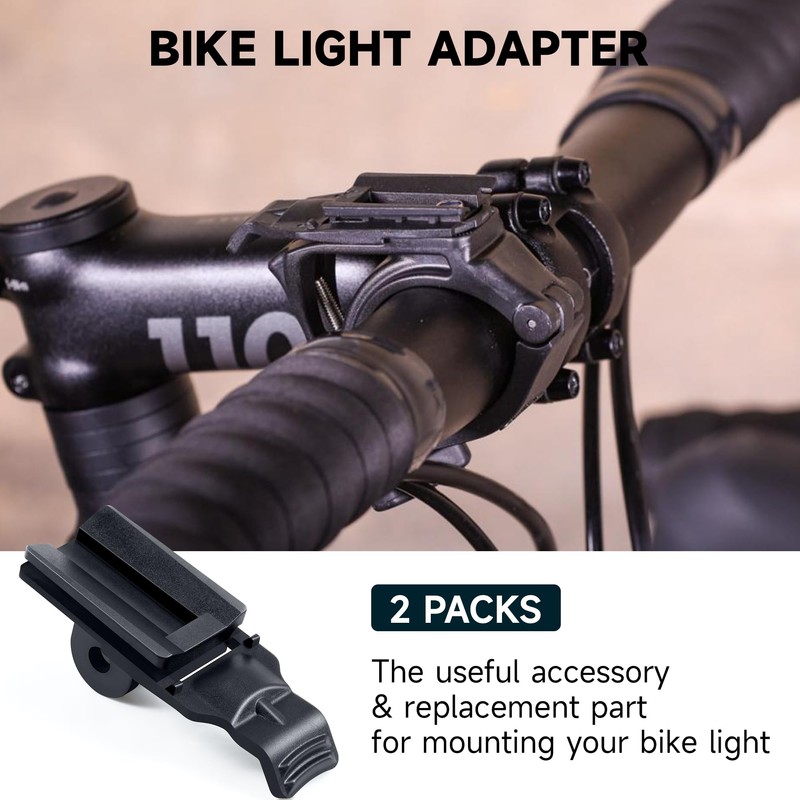 Dreyoo 2 Pack Bike Light Mount Adapter Compatible with NiteRider