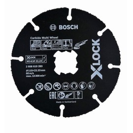 Bosch Professional Cutting Disc (for Wood and Plastics, X-Lock, Bore Diameter: 22.23 mm, Thickness: 1 mm)., 2608619283