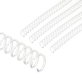 PATIKIL 14mm (9/16") Plastic Spiral Binding Coil, 20 Bindings, 115 Pitch Capacity, 3:1 Pitch Bindings, Spiral for Paper Sheet Bindings, Clear