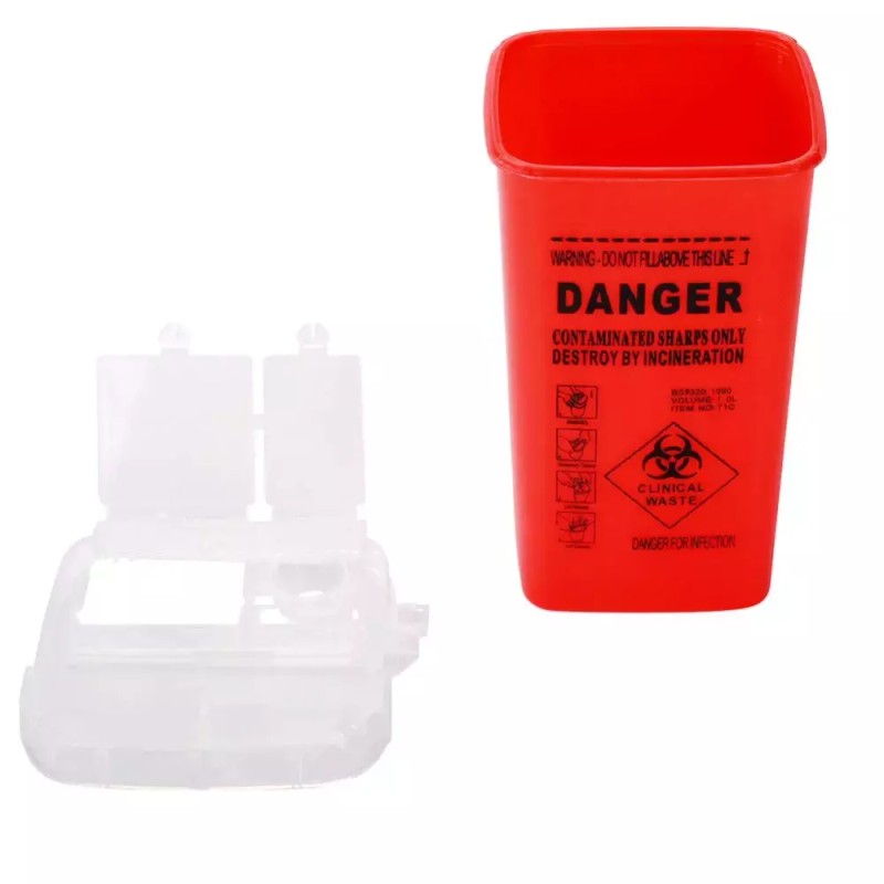 Sharp 샤프 폐기 용기 5팩 1쿼터 바늘 Sharp Disposable Container