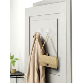 Uten Adhesive Hooks for Hanging 10 Pack, Heavy Duty Wall Hooks 11 lbs, Self Adhesive Waterproof Sticky Robe Towel Hooks for Home, Bathroom, Kitchen, Outdoor