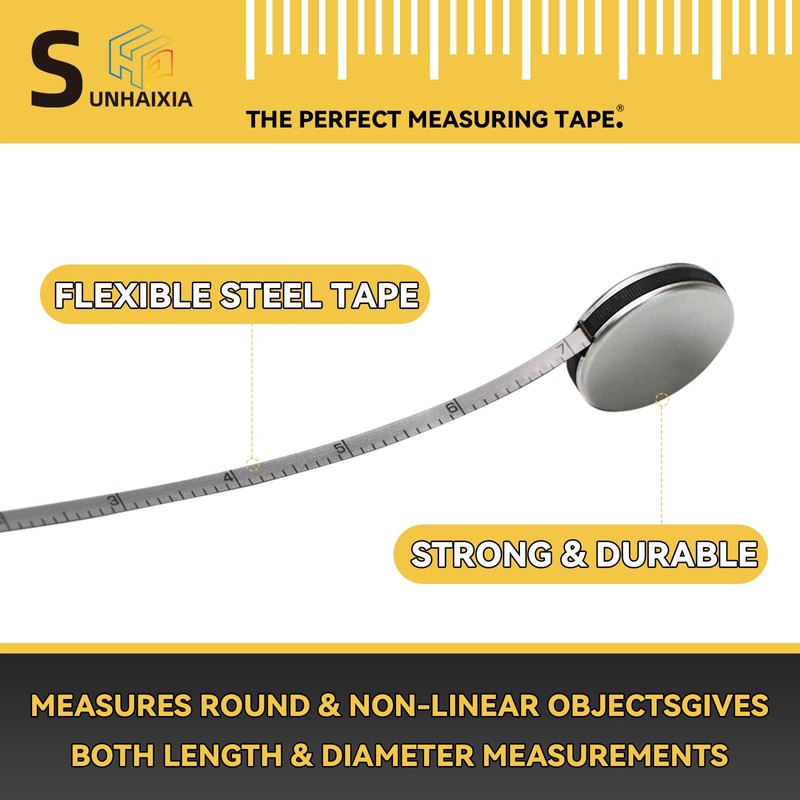 Tape Measure for Pipe Diameter, Precision Measuring Tape 2 m