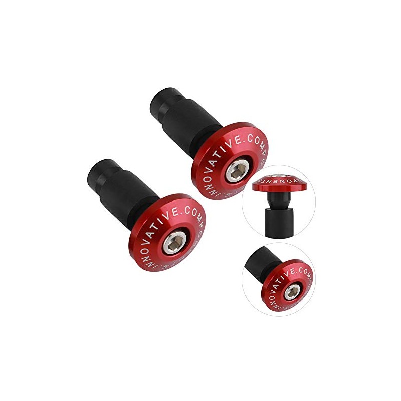 Aramox Motorcycle Handlebar Plug, 22mm 7/8inch Handlebar End Slider Plug