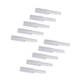 Emuca 1275221 Push-to-open system for hinged furniture door/drawer with damper, grey, Set of 10 pcs