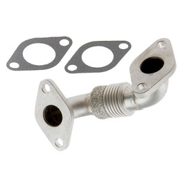 TBVPARTS Tube Cooler EGR 1.9TDI 038131521BL 60777D 0892649 V10640008 Pipe Cooler Exhaust EGR Compatible with Ibiza III Cordoba II Fabia I Roomster Fabia II Polo IV