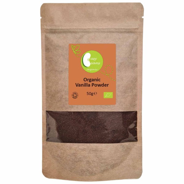 Organic Vanilla Powder - Certified Organic - by Busy Beans Organic (50g)