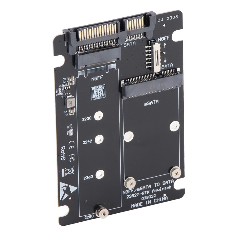 2 in 1 Mini M.2 NGFF &amp; MSATA SSD to