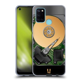 Head Case Designs Grün Hard Disk Drives Soft Gel Handyhülle Hülle kompatibel mit Realme 7i / C17