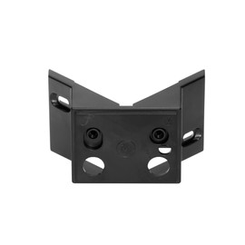 Steinel Corner wall mount 02 black, for Sensor switched floodlights LS 150 LED, HS 150 DUO, H 150, HS-FE 150, quick screw-mounting on external corners