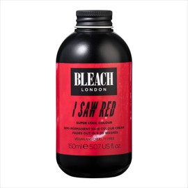 BLEACH LONDON I Saw Red Super Cool Color - Semi-Permanent Hair Color, Vivid Red, Temporary Hair Color Cream, Vegan, Cruelty Free, Temporary Hair Color Cream 5.07 fl oz