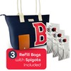 CORK & VINE Wine Tote Bag, Insulated Leakproof Wine Cooler