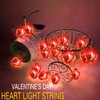 Grandeals 16.4FT 40LED Valentines Day Decor for Home Outdoor Valentines