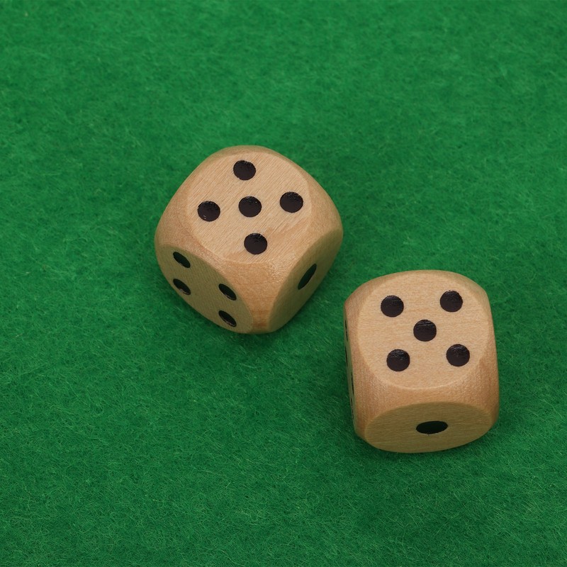 Four Sided Flop Game for Kids Adults Wooden Board Game