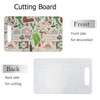 Bcumuq Retro Italian Pattern Cutting Boards Wine Food Grapes Architecture