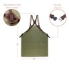 Node Leather - Cross Back Canvas Aprons With Pockets |Adjustable