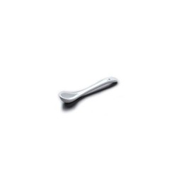 CKS White Ceramic 10 cm Salt Spoon (Pack of 4)