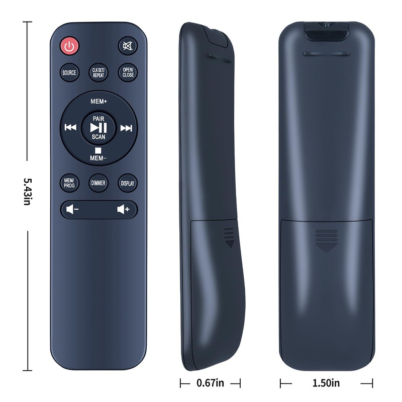 Replacement IR Remote Control for AIWA Exos Home Speaker Compatible