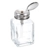 sourcing map Solvent Alcohol Dispensers 120ml(4oz) Push Down Liquid Dispenser