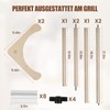 Exsulity Adjustable Embroidery Table Stand, Wood Embroidery Hoop Holder