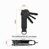 AtEaze Compact Metal Key Organizer Holds up to 6 Keys