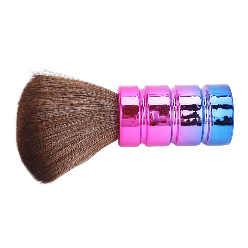 Neck Duster Brush Soft Nylon Bristles Electroplate Ergonomic Barber Hair